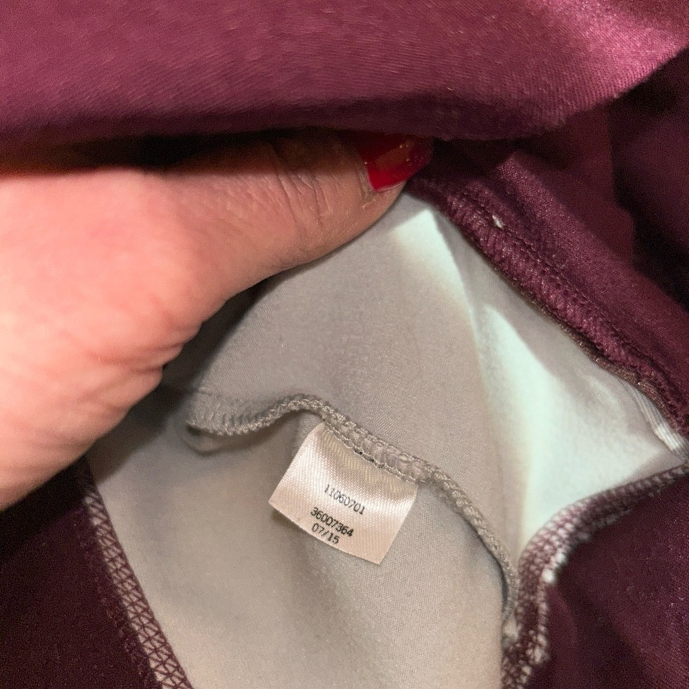 PINK Ultimate Cowl Neck Victoria's Secret Maroon with Pink Accents - Picture 6 of 8